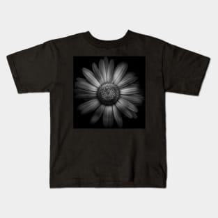 Backyard Flowers In Black And White 31 Kids T-Shirt